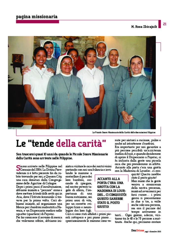 Don Orione oggi, 2013, 10, pagina 21