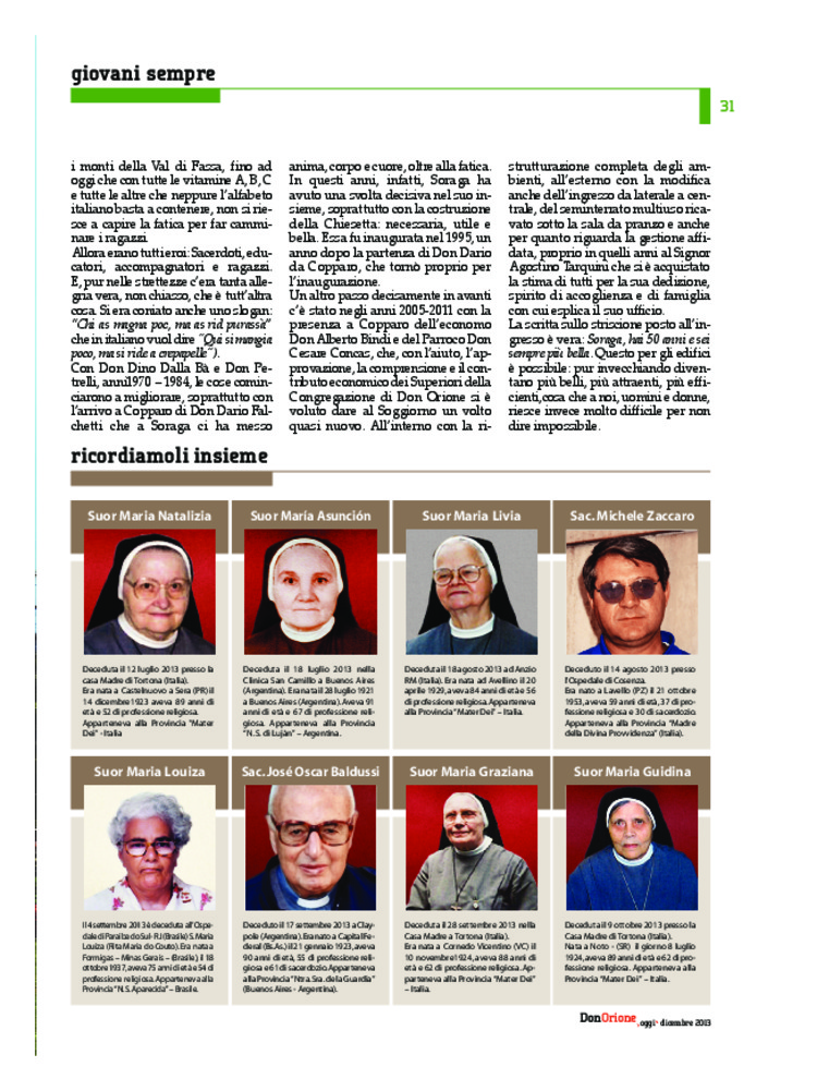 Don Orione oggi, 2013, 10, pagina 31