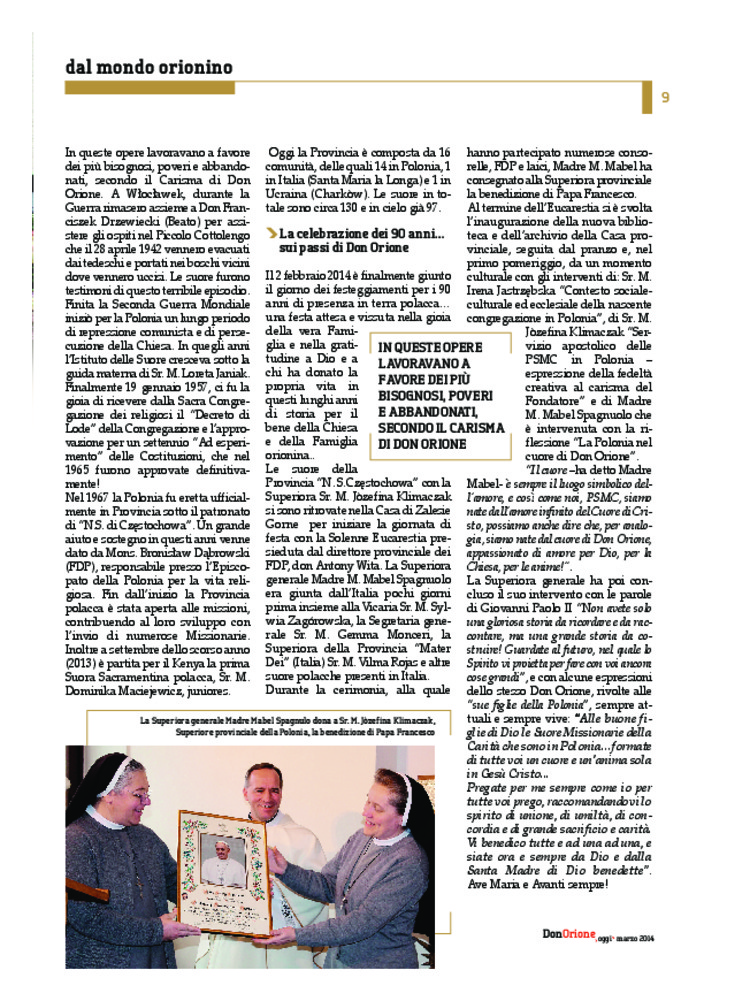 Don Orione oggi, 2014, 03, pagina 9