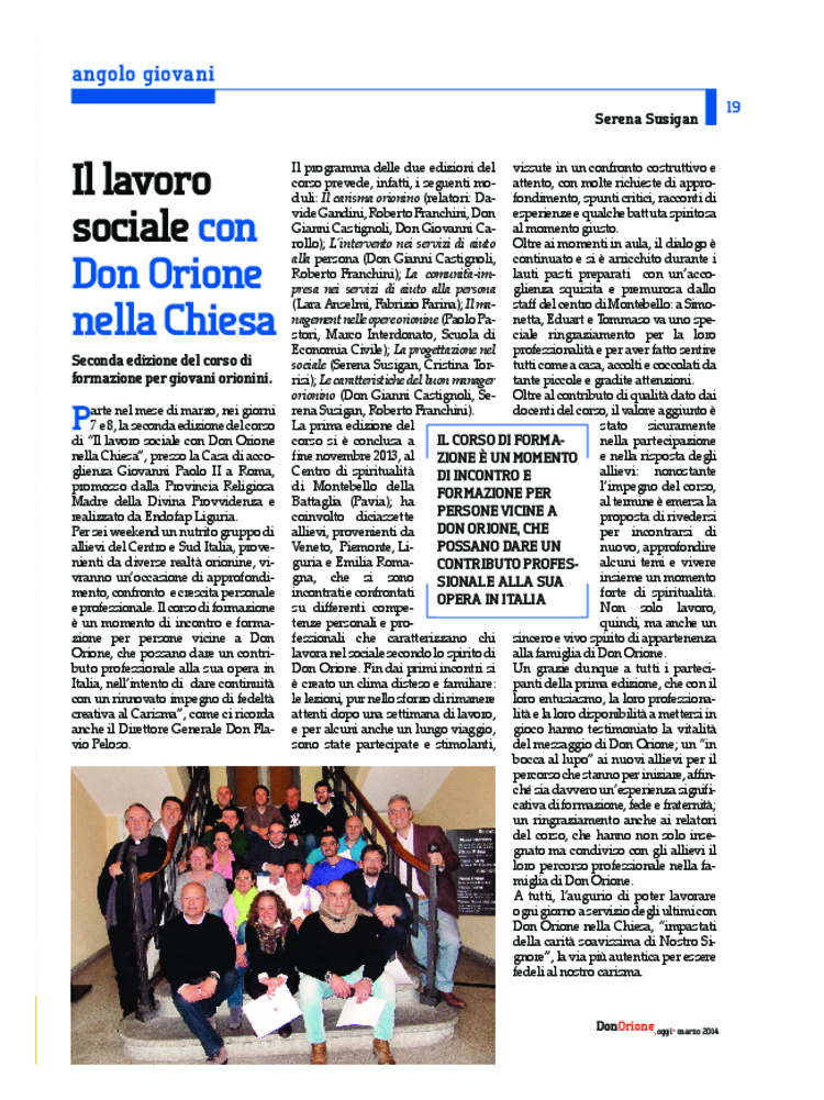 Don Orione oggi, 2014, 03, pagina 19