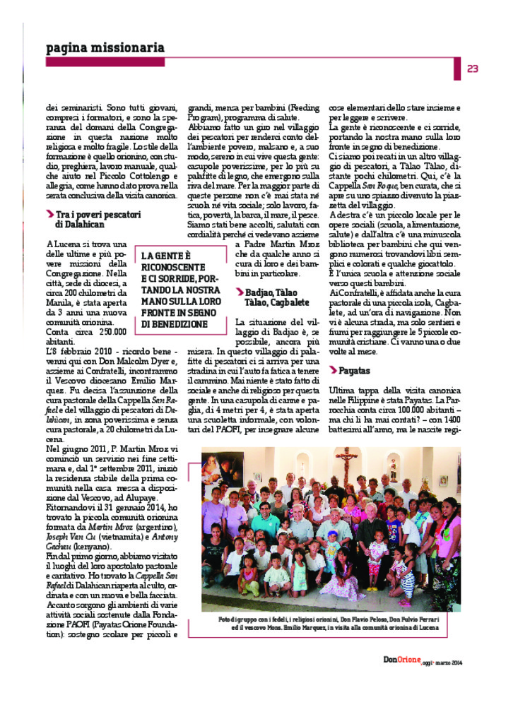 Don Orione oggi, 2014, 03, pagina 23
