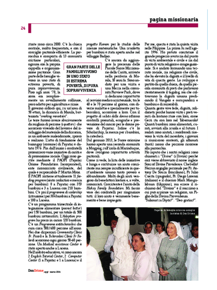 Don Orione oggi, 2014, 03, pagina 24