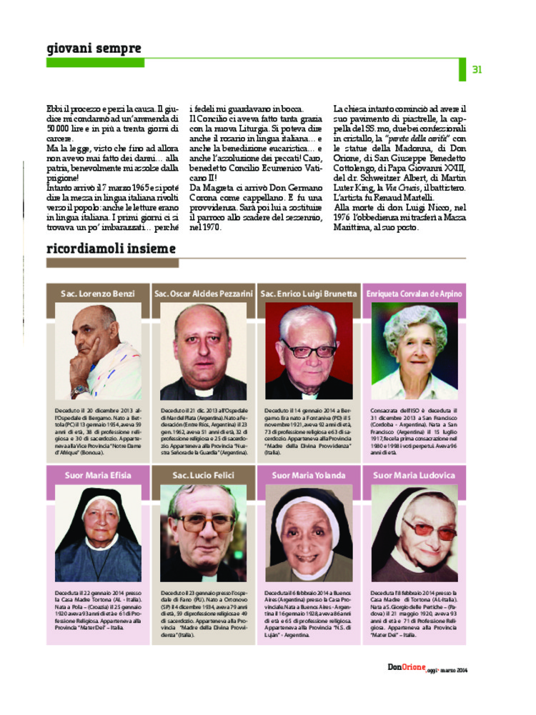 Don Orione oggi, 2014, 03, pagina 31