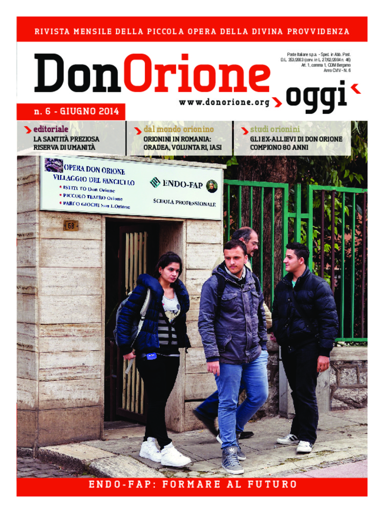 Don Orione oggi, 2014, 06, pagina 1