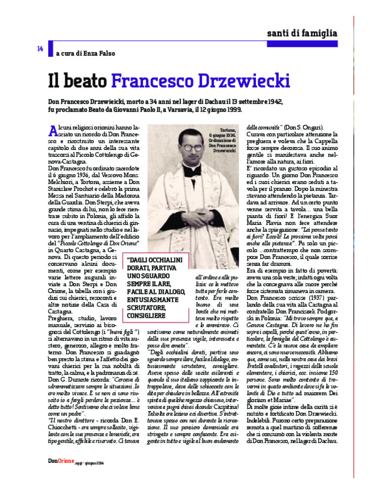 Don Orione oggi, 2014, 06, pagina 14