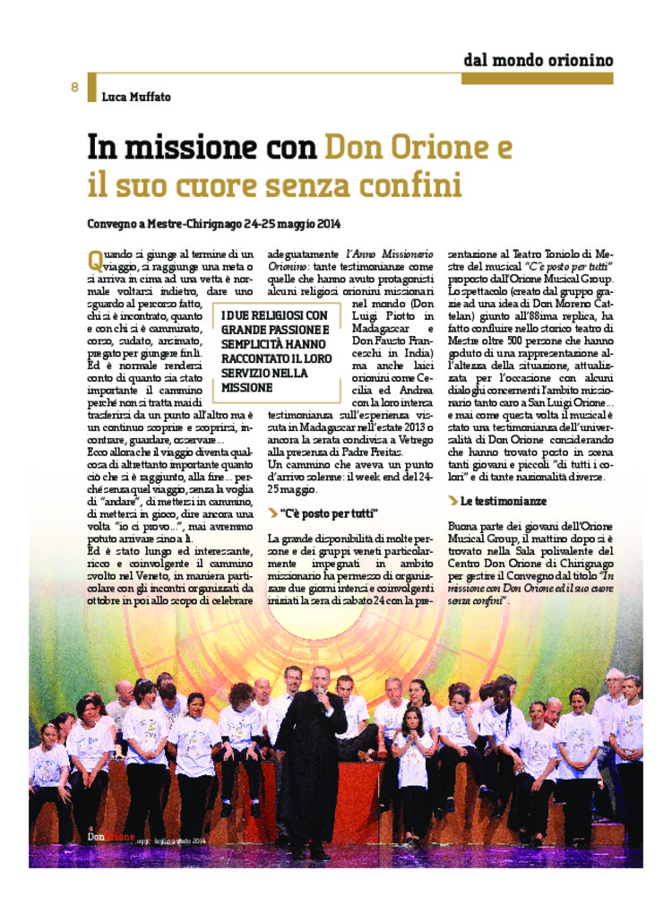 Don Orione oggi, 2014, 07, pagina 8