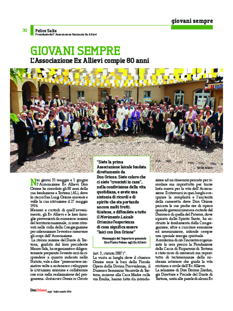 Don Orione oggi, 2014, 07, pagina 30