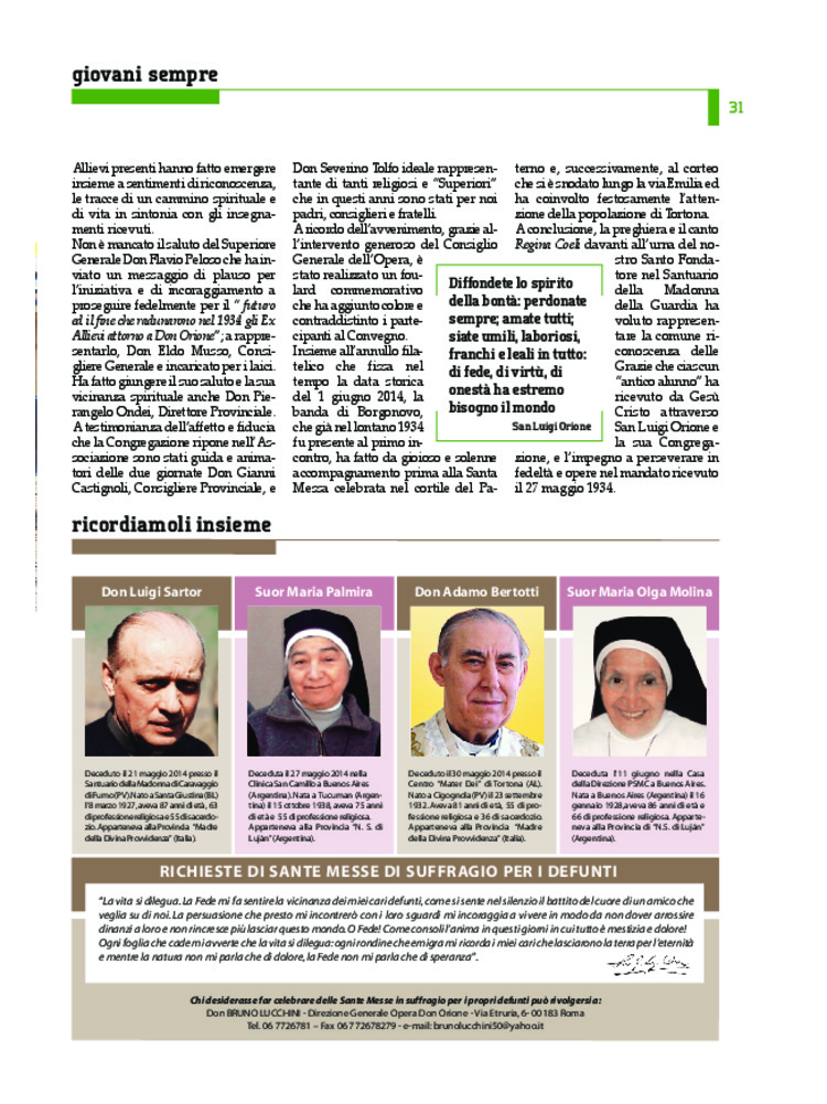 Don Orione oggi, 2014, 07, pagina 31