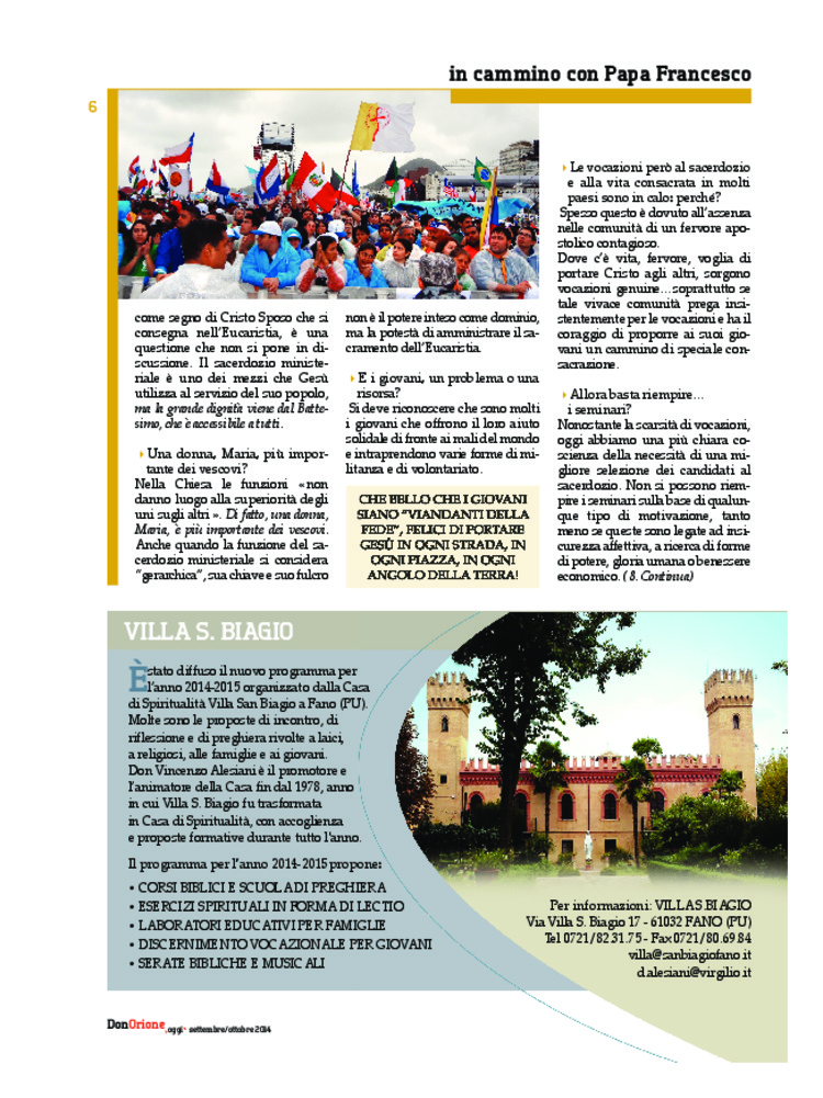 Don Orione oggi, 2014, 08, pagina 6
