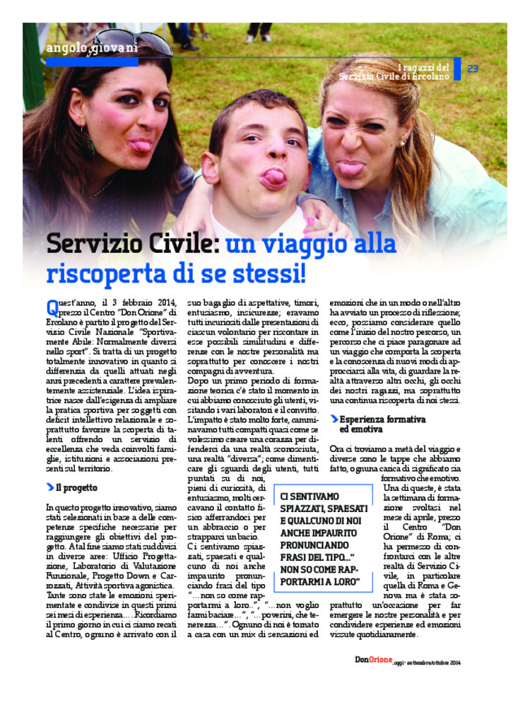 Don Orione oggi, 2014, 08, pagina 23