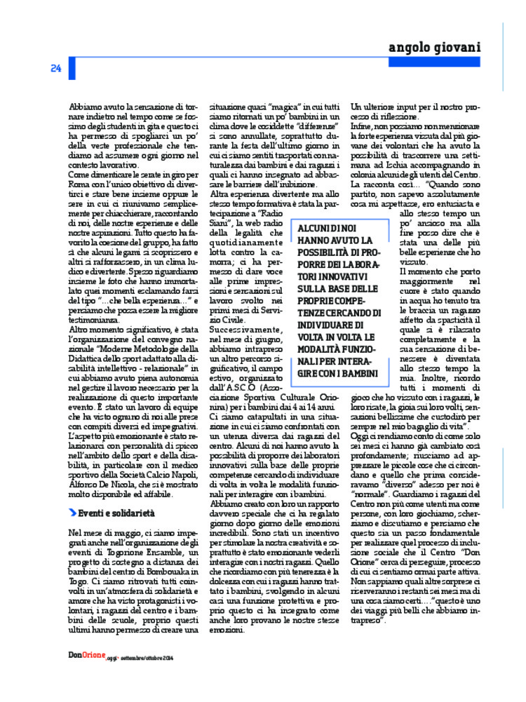 Don Orione oggi, 2014, 08, pagina 24