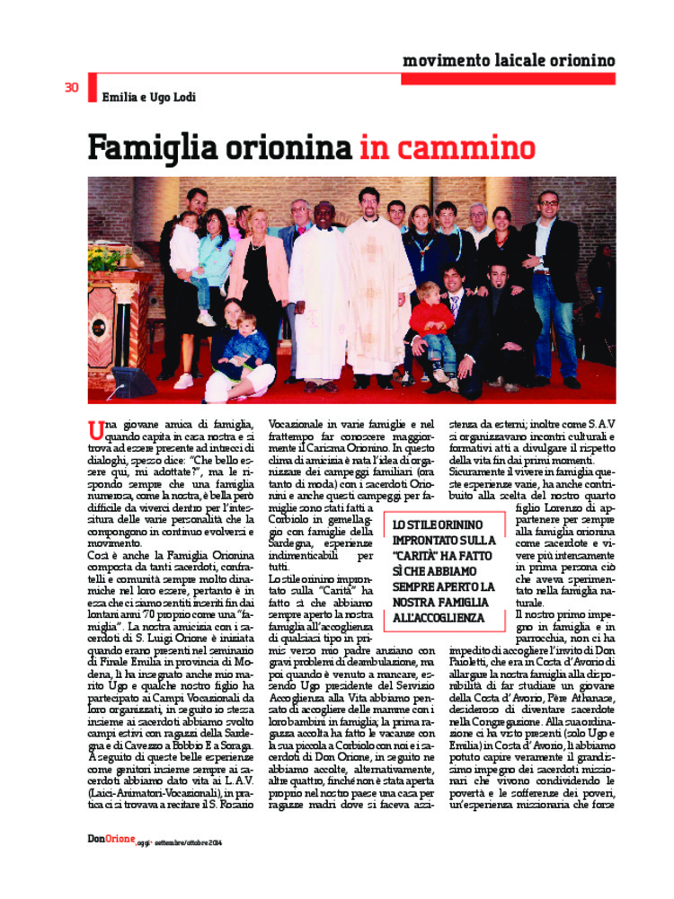 Don Orione oggi, 2014, 08, pagina 30