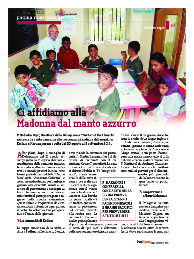Don Orione oggi, 2014, 09, pagina 23