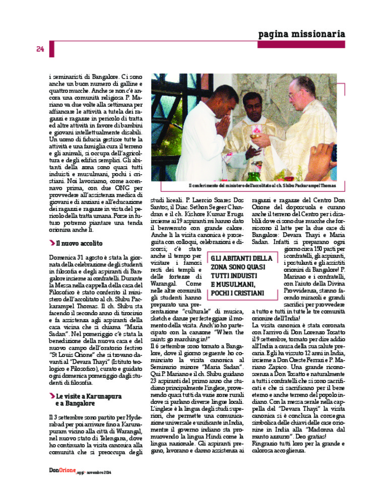 Don Orione oggi, 2014, 09, pagina 24