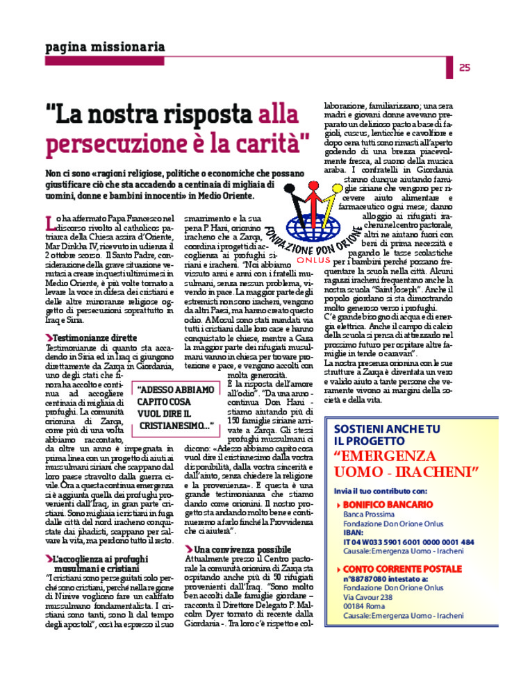 Don Orione oggi, 2014, 09, pagina 25