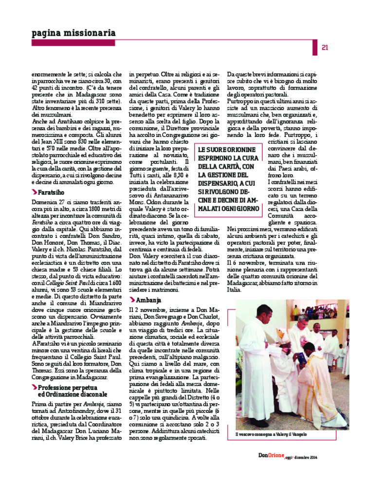 Don Orione oggi, 2014, 10, pagina 21