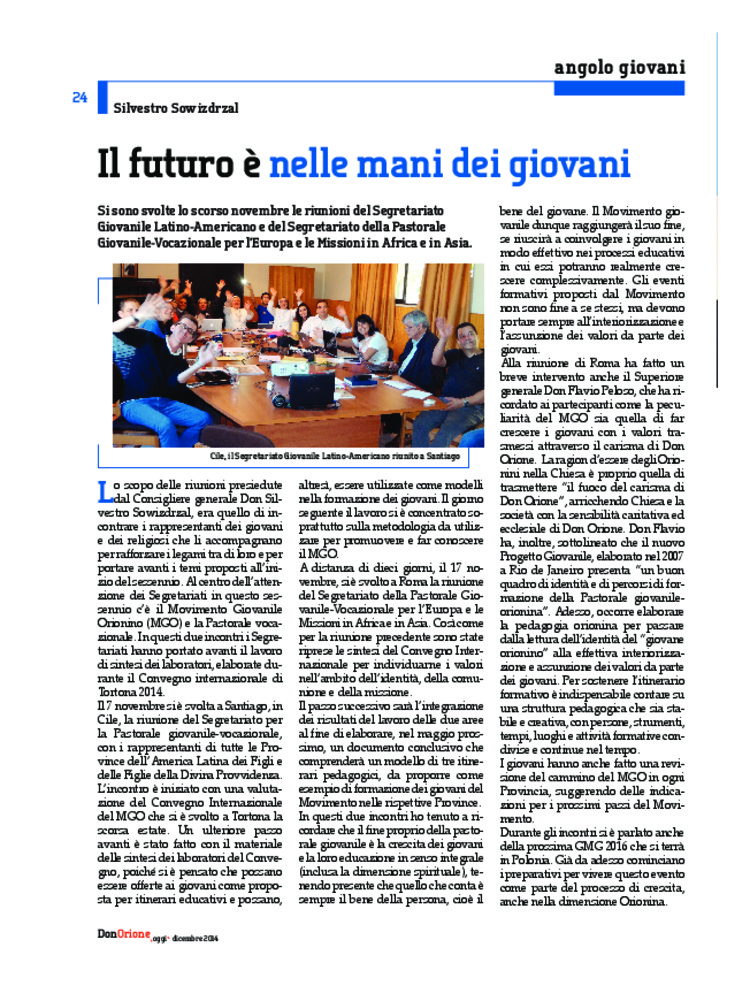 Don Orione oggi, 2014, 10, pagina 24