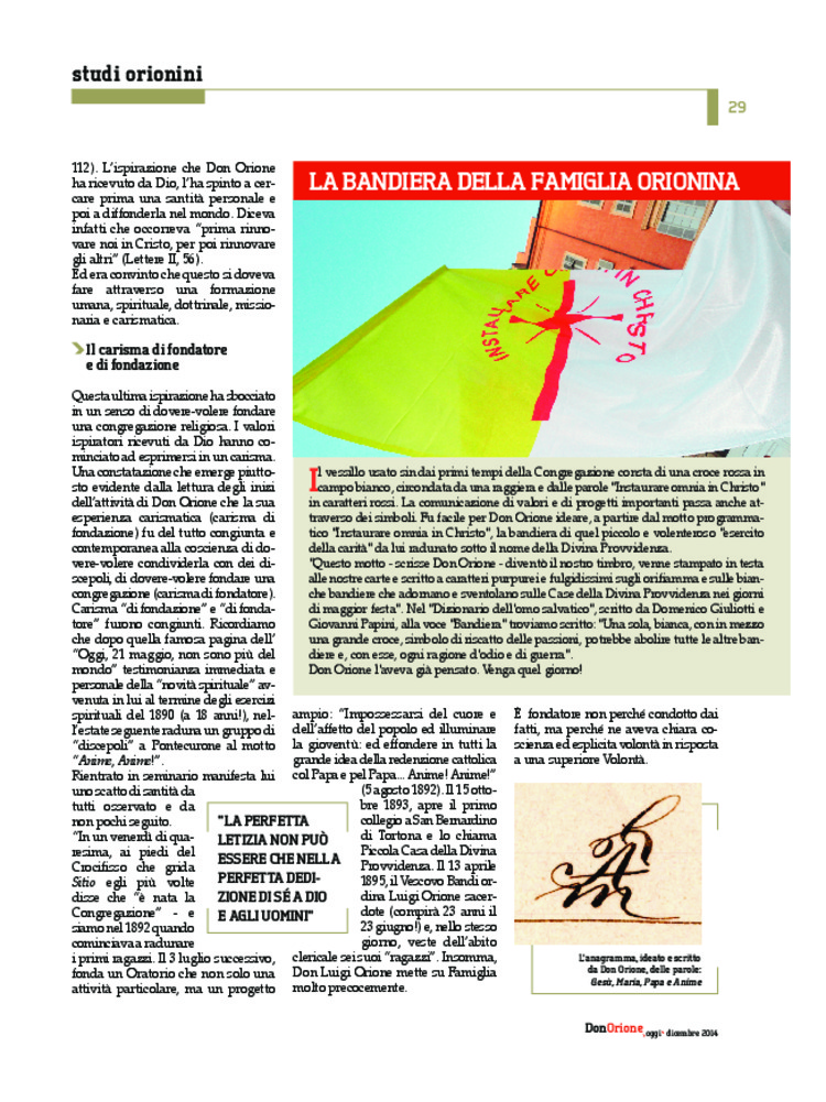 Don Orione oggi, 2014, 10, pagina 29