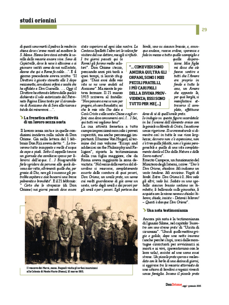 Don Orione oggi, 2015, 01, pagina 29
