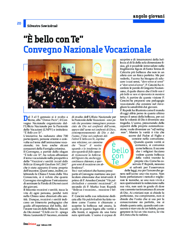 Don Orione oggi, 2015, 02, pagina 20