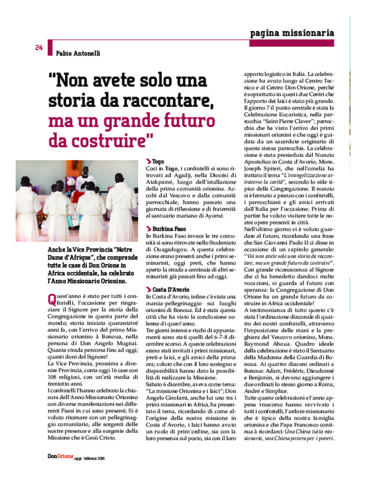 Don Orione oggi, 2015, 02, pagina 24