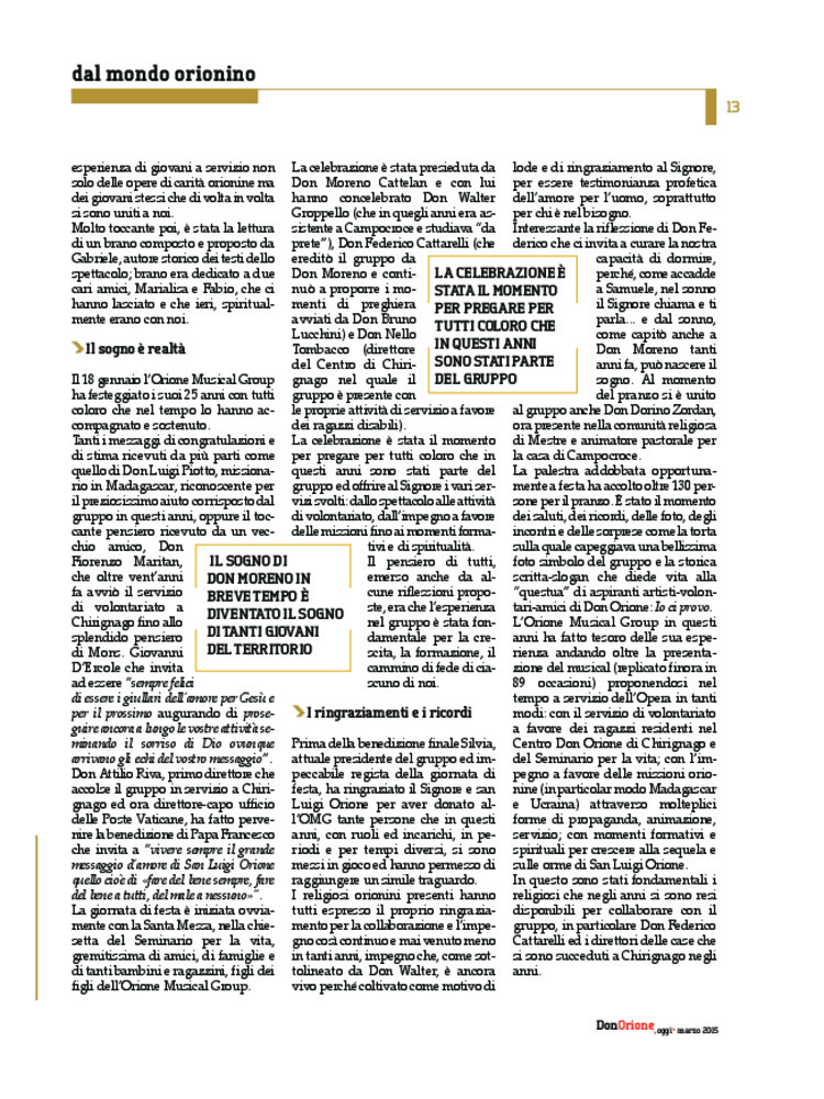 Don Orione oggi, 2015, 03, pagina 13