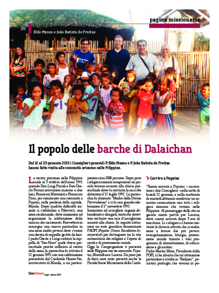 Don Orione oggi, 2015, 03, pagina 20