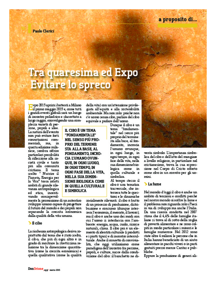 Don Orione oggi, 2015, 03, pagina 30