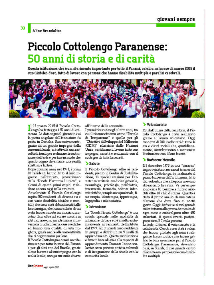Don Orione oggi, 2015, 04, pagina 30