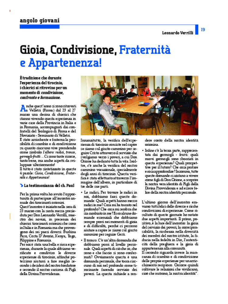 Don Orione oggi, 2015, 05, pagina 19