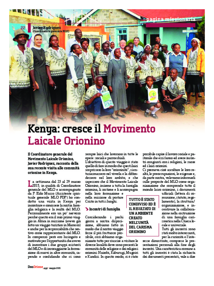 Don Orione oggi, 2015, 05, pagina 22