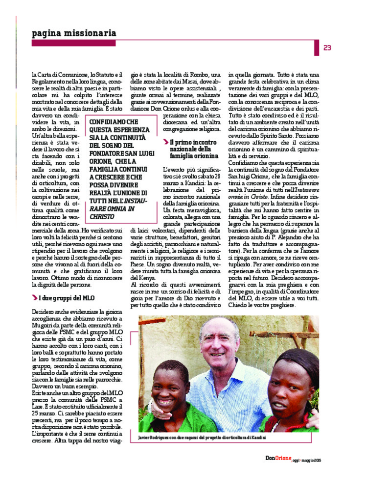 Don Orione oggi, 2015, 05, pagina 23