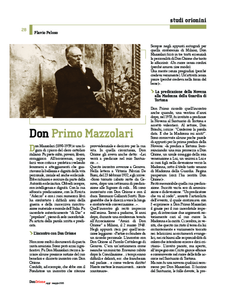 Don Orione oggi, 2015, 05, pagina 28