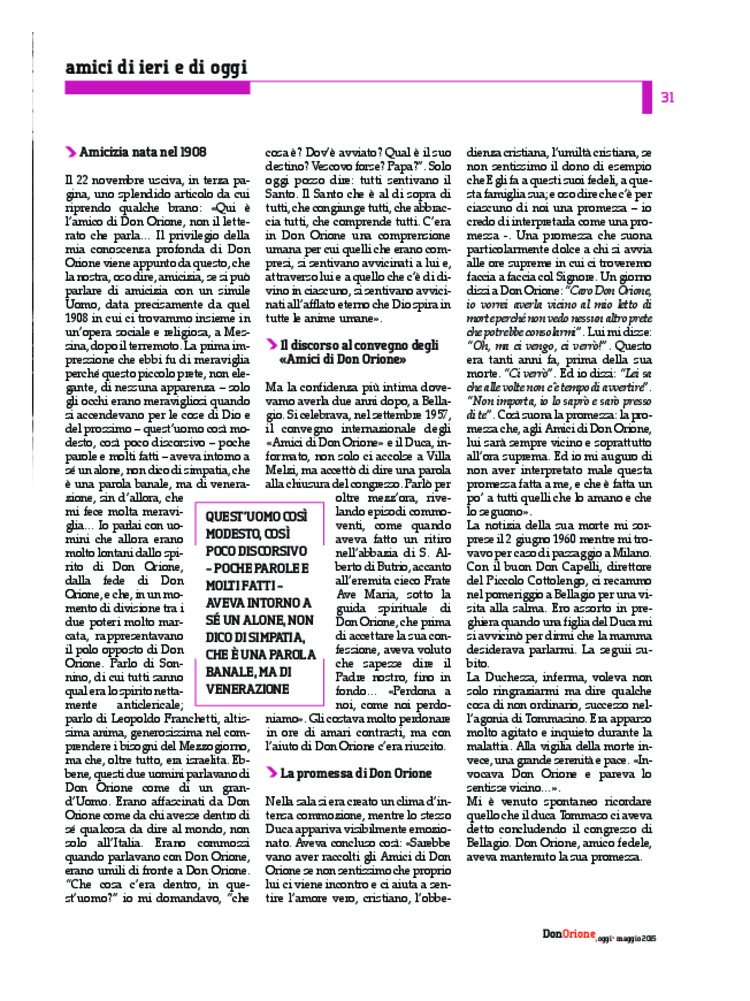 Don Orione oggi, 2015, 05, pagina 31