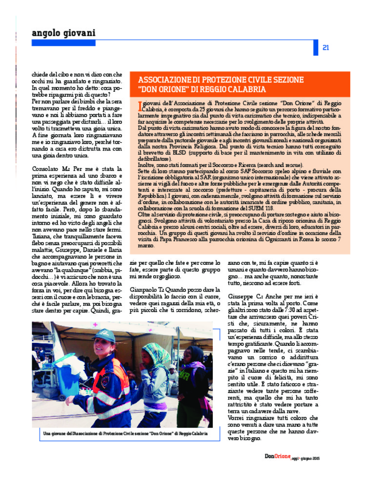 Don Orione oggi, 2015, 06, pagina 21