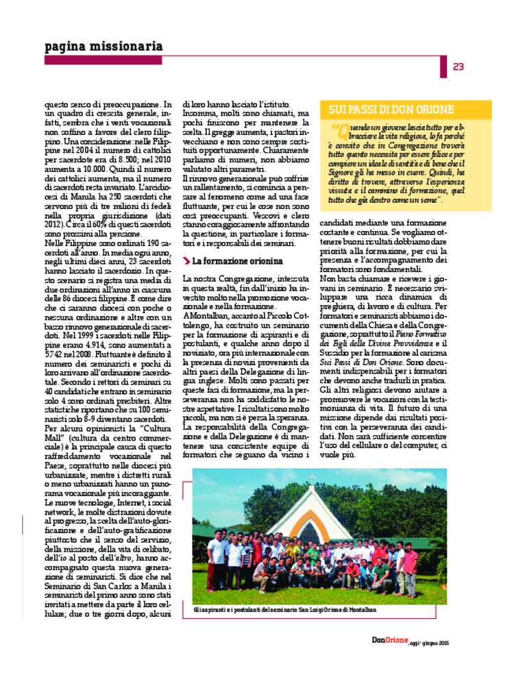 Don Orione oggi, 2015, 06, pagina 23