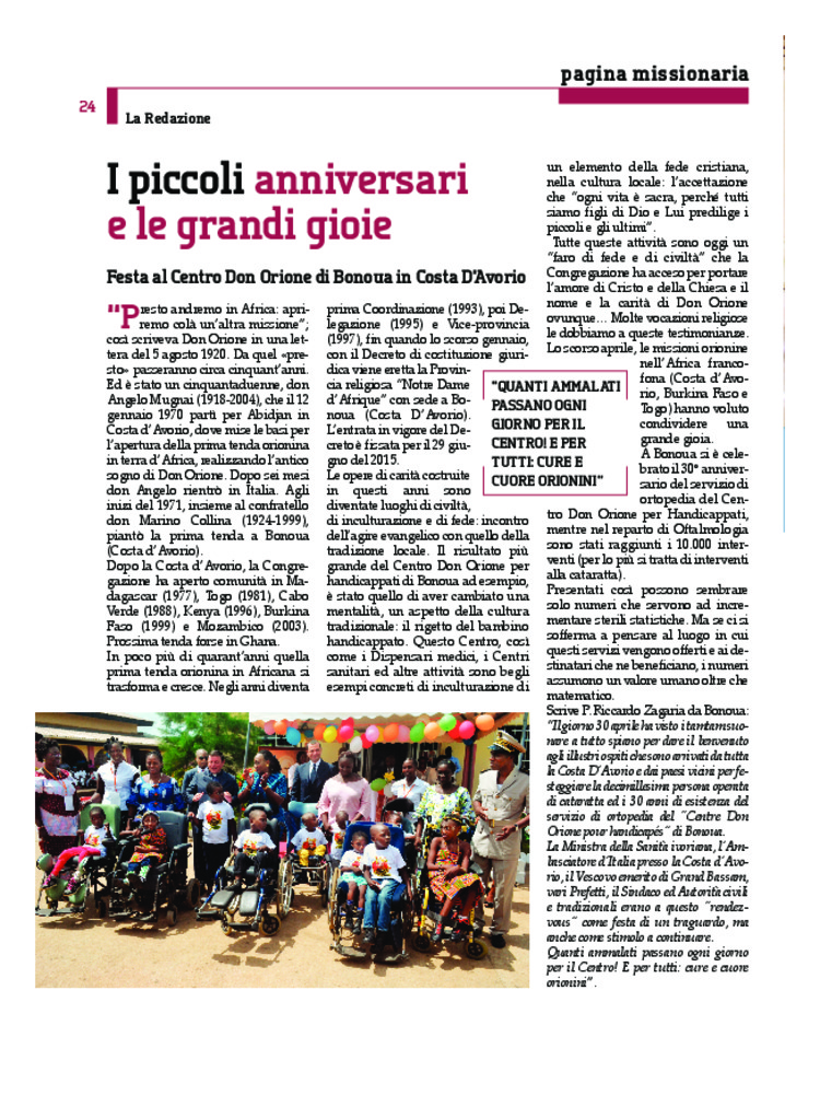 Don Orione oggi, 2015, 06, pagina 24