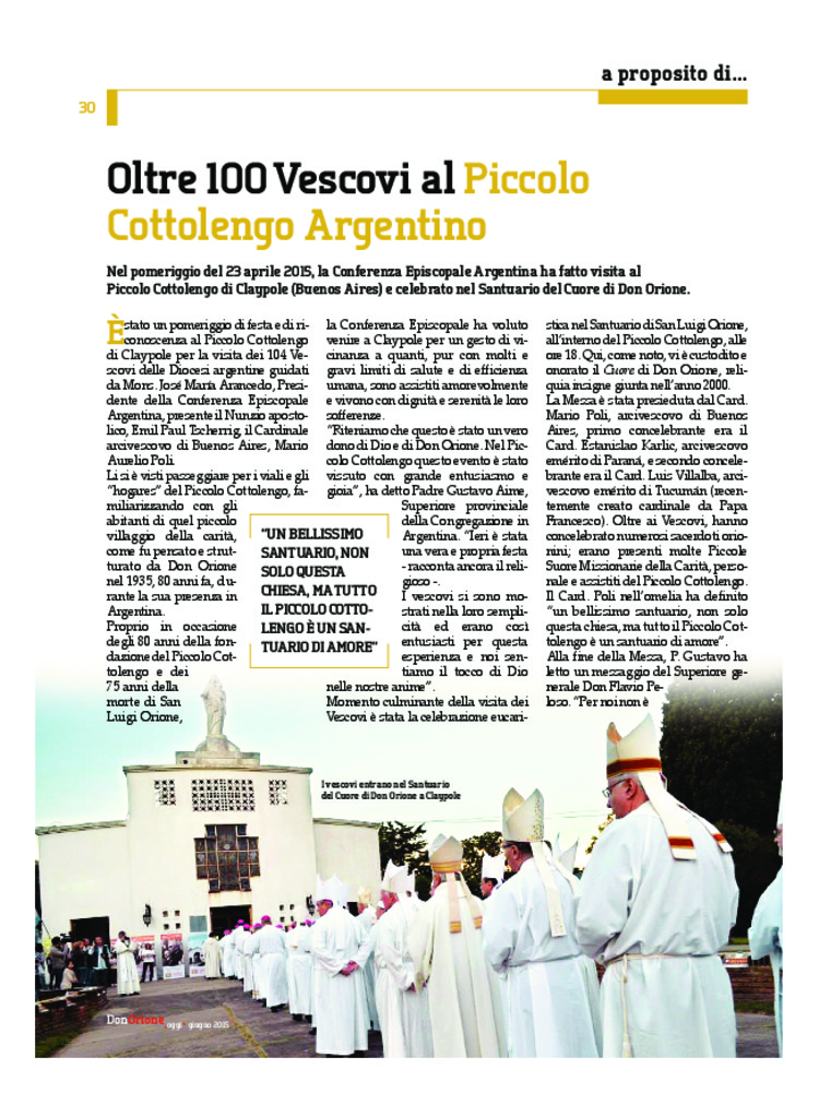 Don Orione oggi, 2015, 06, pagina 30