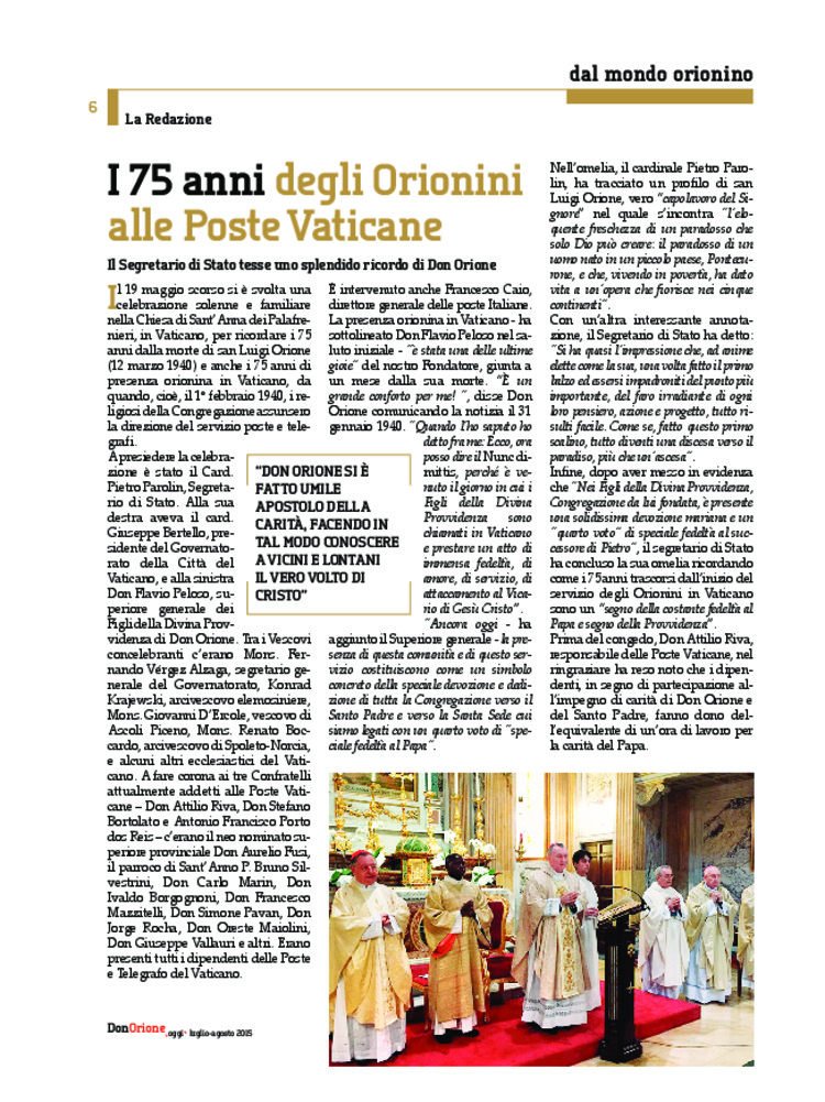 Don Orione oggi, 2015, 07, pagina 6