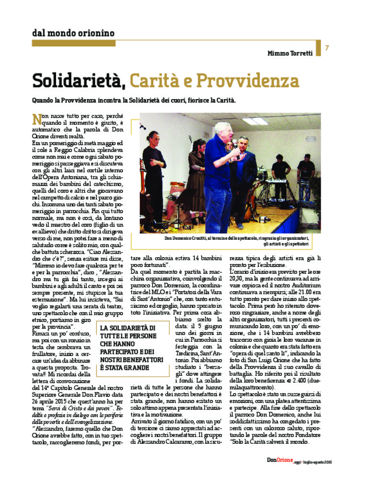 Don Orione oggi, 2015, 07, pagina 7
