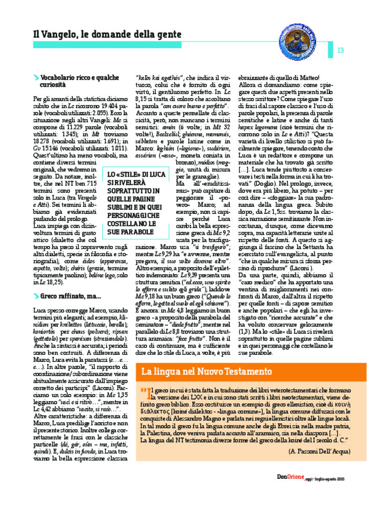 Don Orione oggi, 2015, 07, pagina 13