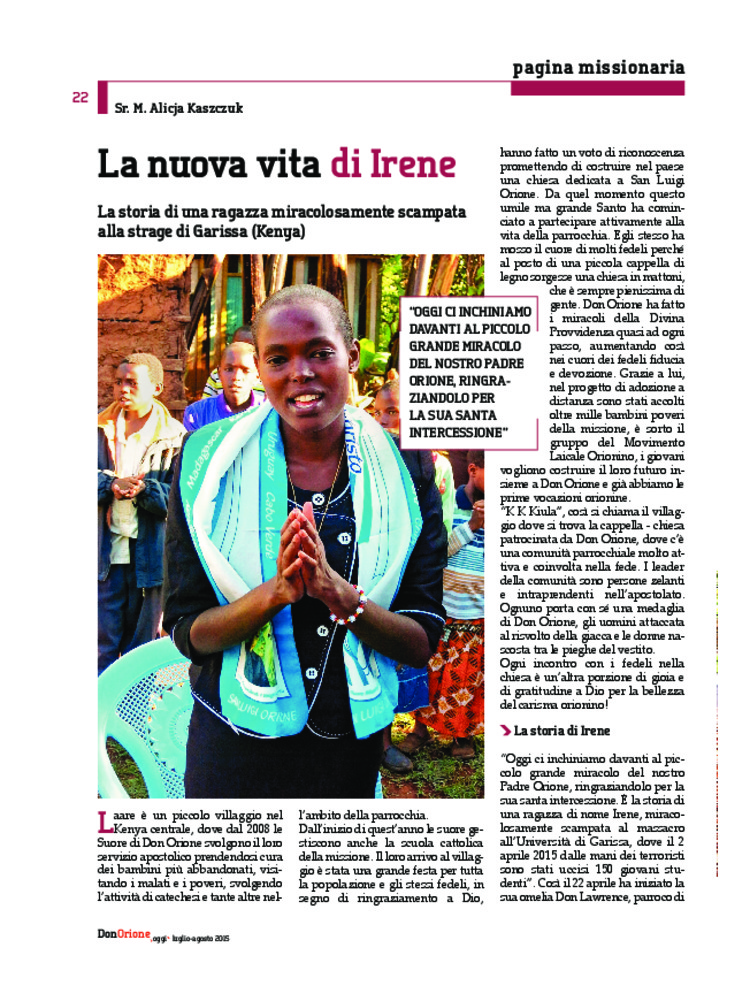 Don Orione oggi, 2015, 07, pagina 22