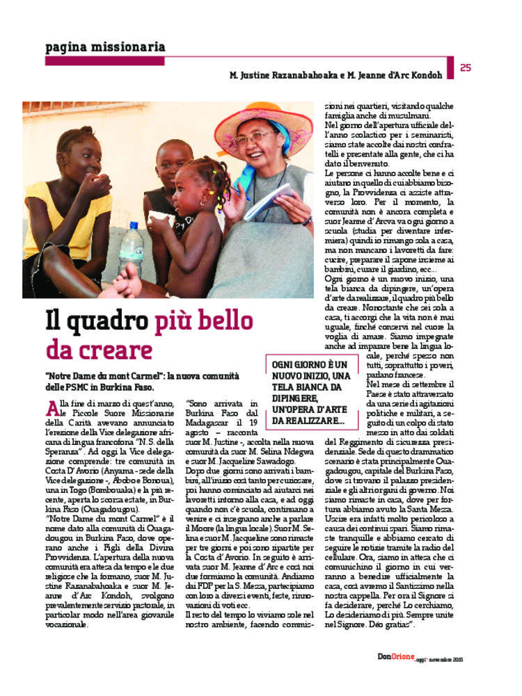 Don Orione oggi, 2015, 09, pagina 25