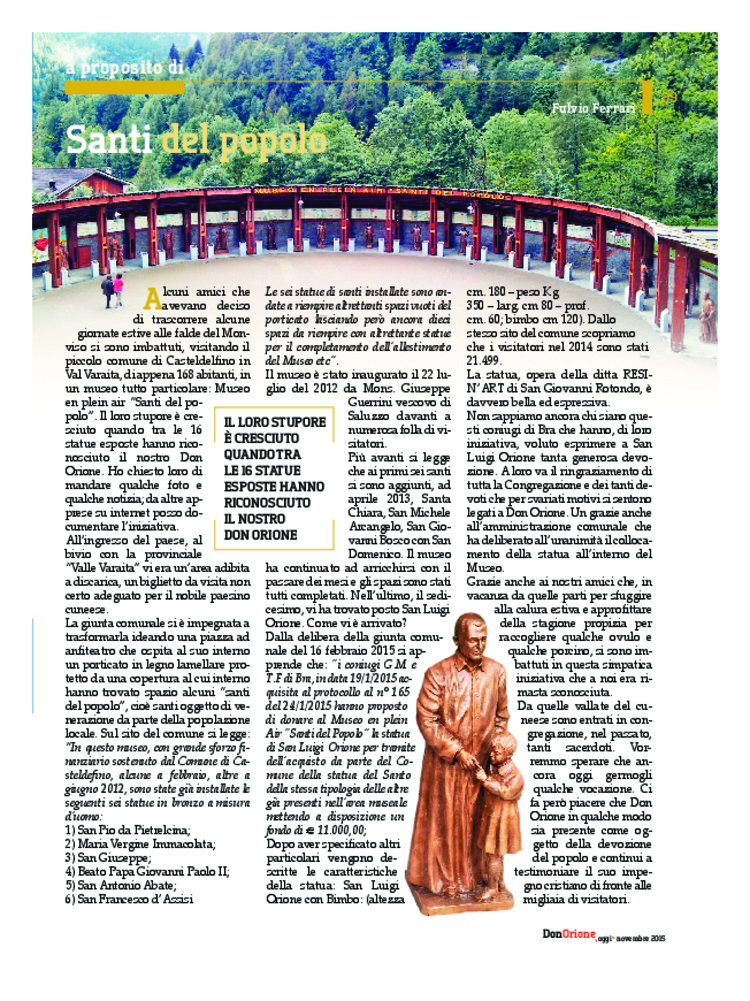 Don Orione oggi, 2015, 09, pagina 29