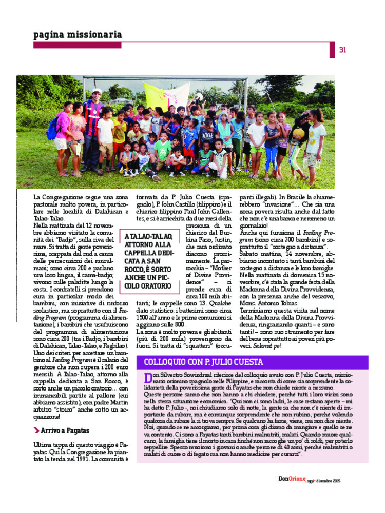Don Orione oggi, 2015, 10, pagina 31