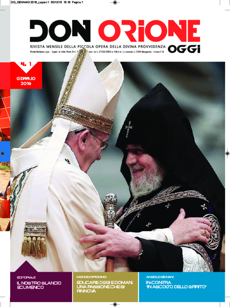 Don Orione oggi, 2016, 01, pagina 1
