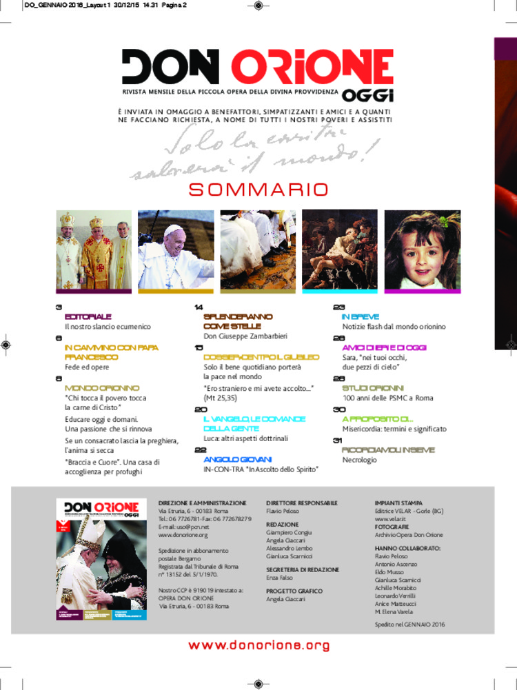 Don Orione oggi, 2016, 01, pagina 2