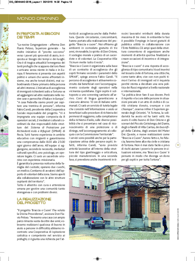 Don Orione oggi, 2016, 01, pagina 13
