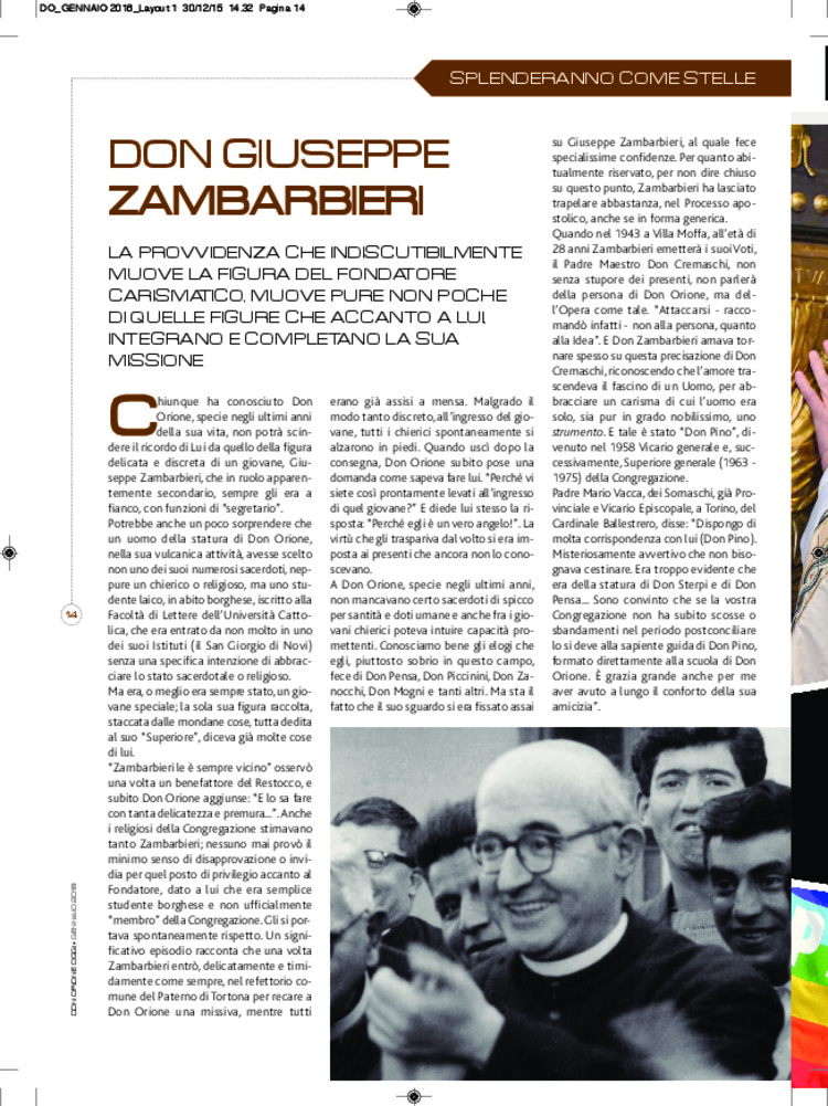 Don Orione oggi, 2016, 01, pagina 14