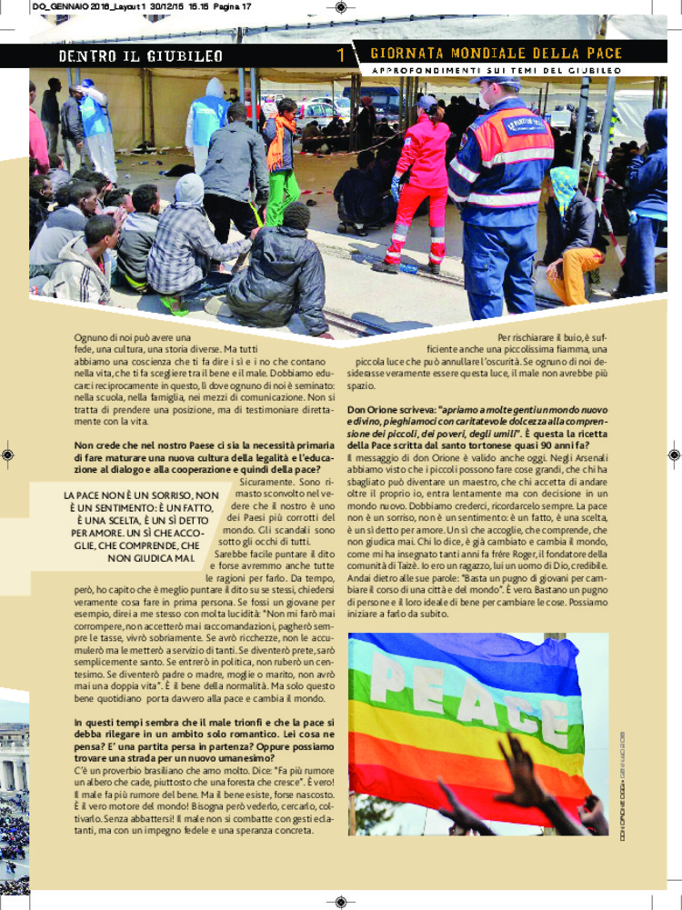 Don Orione oggi, 2016, 01, pagina 17